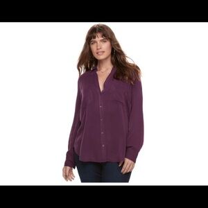 Women’s Plus Size Rock & Republic Twill‎ Shirt